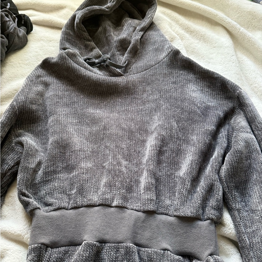 Fashion Nova Charcoal Cowl Neck Dress